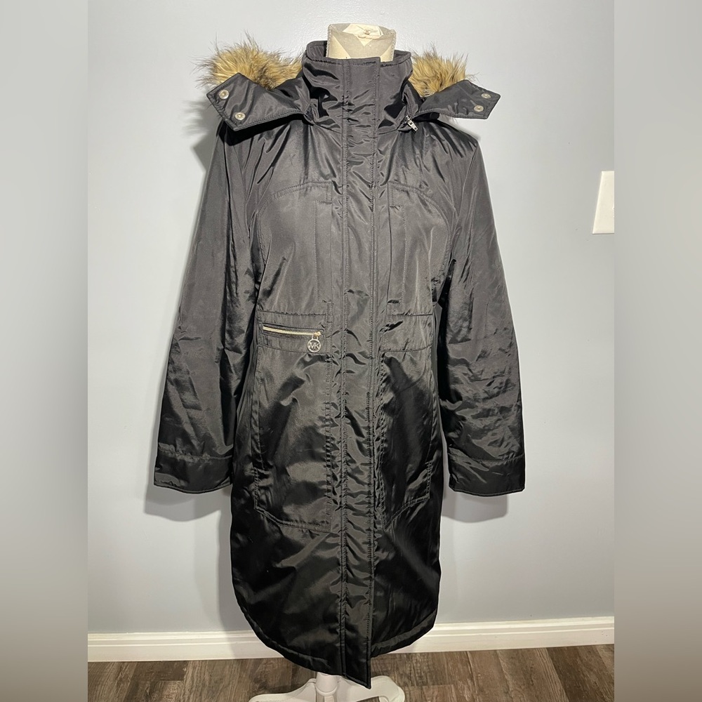 Michael Kors Black Jacket with Gold Label